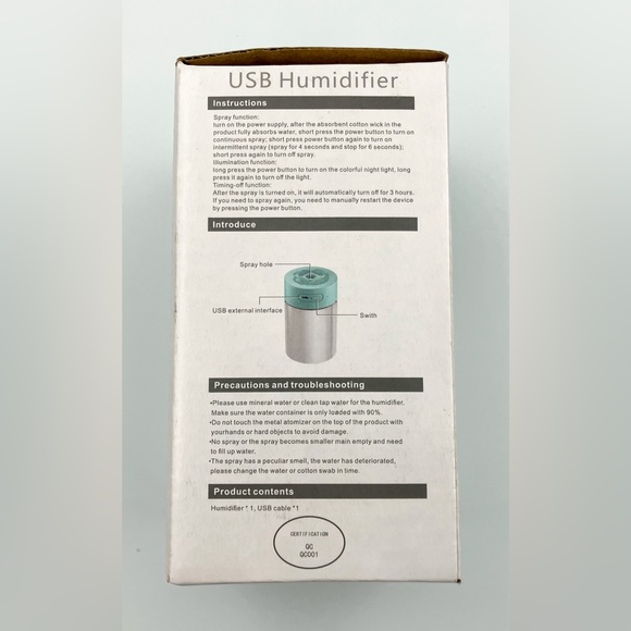 Mini Portable Mist Humidifier IOB - Picture 5 of 7